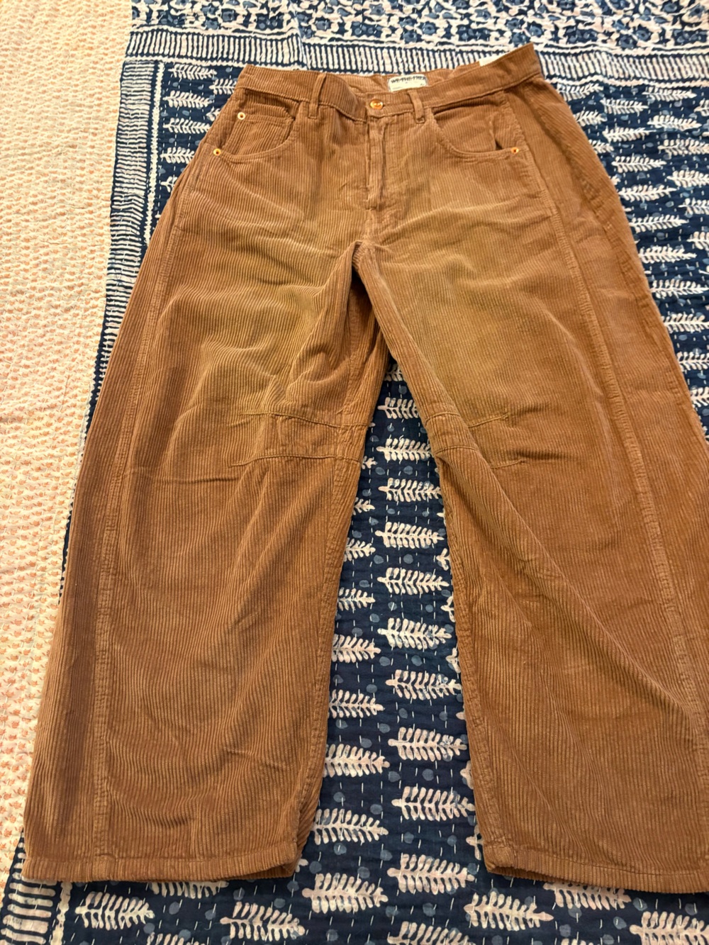NWT We The Free Good Luck Mid Rise Barrel Cords - Picture 3 of 9